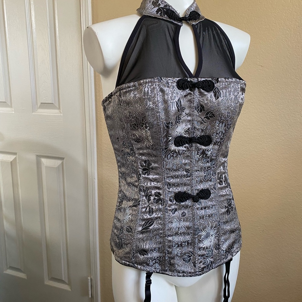 3 piece Fredericks of Hollywood corset set